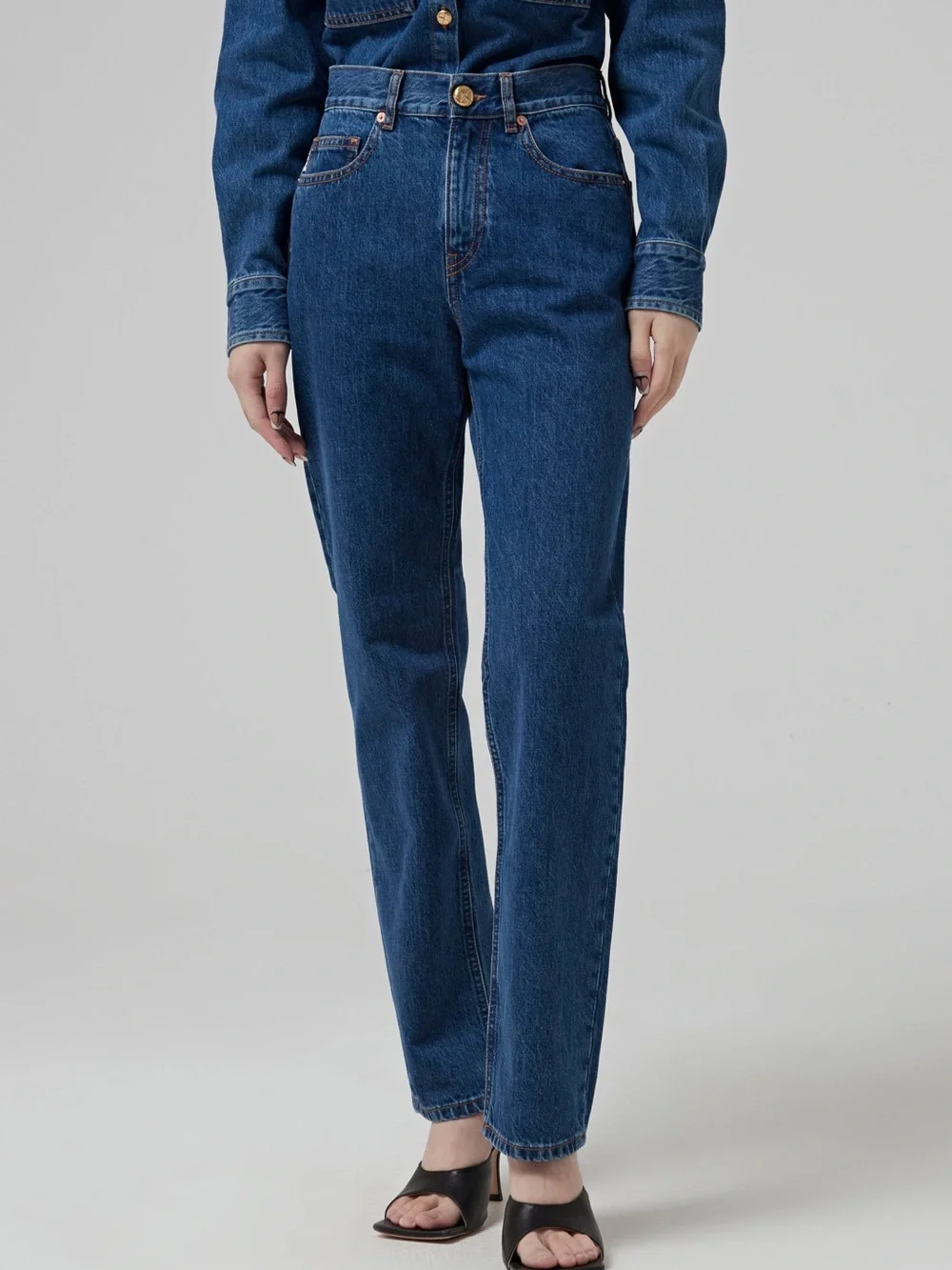 NWT Blazé Dark Nariida Night Paso High Rise Straight Jeans 0